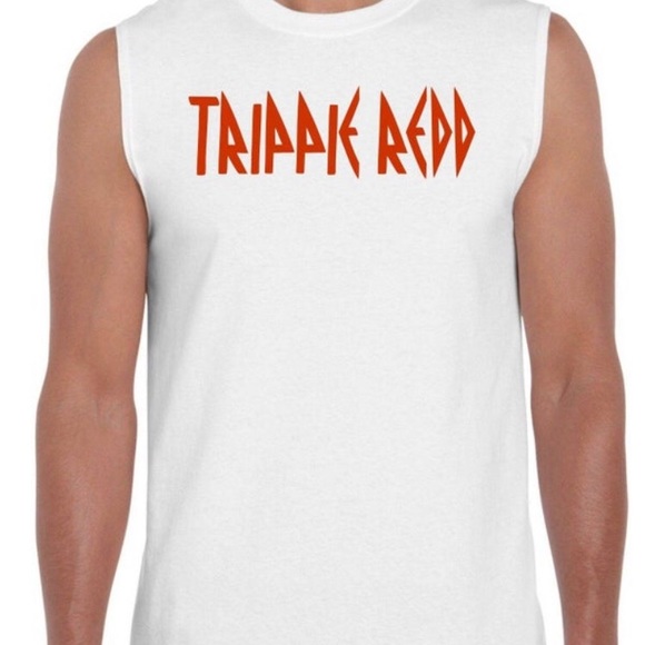 Trippie Redd Tank Top Black/White for Man/Woman - Picture 2 of 2